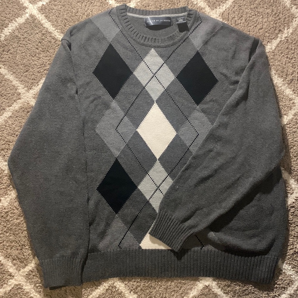 Oscar de la Renta oversized grandpa sweater